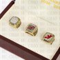 TEAM LOGO CASE SET 3PCS Sets 1995 2000 2003 New Jersey Devils Hockey Rings 10-13S