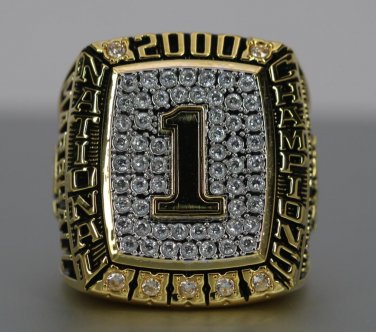 NCAA National Championship Ring 2000 Oklahoma Sooners Ring 8-14S