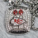 2020 Kansas City Chiefs super bowl 54 championship necklace with a 21 inch chain