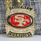 2019 2020 San Francisco 49ers NFC super bowl championship necklace with 21 inch chain
