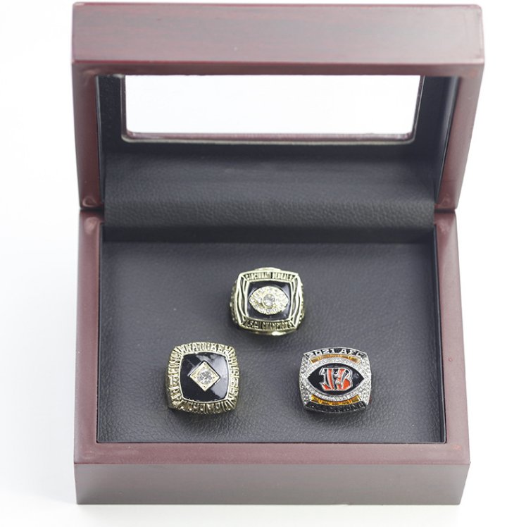Set 1981 1988 2021 Cincinnati Bengals AFC football championship rings