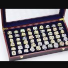 Set 55PCS 1966-2020 NFL Super bowl championship rings 11 size with case（508）