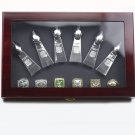 6PCS Seattle Seahaws Super Bowl Championship Rings and Trophy Set with case（537）