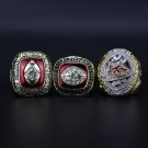3PCS 1966 1969 2019 Kansas Chiefs Super bowl championship rings Set without case （582）