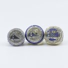 3PCS Set Golden State Warriors Basketball championship ring Curry ring 11S without case（708）
