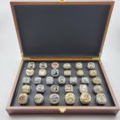 31PCS Set 1991-2021 NBA world championship rings 11 size with case（709）