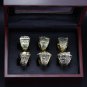 6PCS ONE Set Los Angeles Lakers NBA Basketball championship ring Kobe ring 11S with case&iuml;&frac14;�711&iuml;&frac14;�