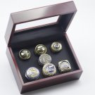 7PCS Set Golden State Warriors Basketball championship ring 11S with case（712）