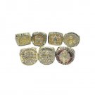 7PCS Kobe Bryant Black Mamba Hall Of Fame Championship Rings without case（713）