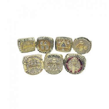 7PCS Kobe Bryant Black Mamba Hall Of Fame Championship Rings without case&iuml;&frac14;�713&iuml;&frac14;�