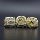 O'Neal 3PCS 2000 2001 2002 Los Angeles Lakers NBA Basketball championship ring without case（717）