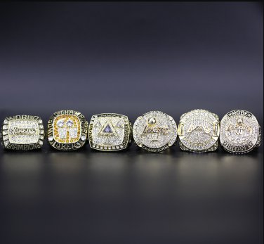 6PCS ONE Set Los Angeles Lakers NBA Basketball championship ring Kobe ring 11S without case&iuml;&frac14;�720&iuml;&frac14;�