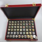 55PCS Set 1967-2021 NBA world championship rings 11 size with case（723）