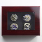 4PCS Golden State Warriors NBA world championship rings Thompson rings 11S with case（724）