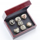 7PCS Chicago Bulls Michael Jordan NBA championship rings 11 size with case（728）