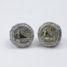 2PCS 2017 Golden State Warriors NBA championship rings Curry Thompson rings without case（735）