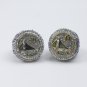 2PCS 2017 Golden State Warriors NBA championship rings Curry Thompson rings without case&iuml;&frac14;�735&iuml;&frac14;�