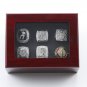 6PCS One Set San Antonio Spurs Basketball championship ring and HOF ring with case&iuml;&frac14;�738&iuml;&frac14;�