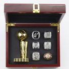 5PCS Set San Antonio Spurs Basketball championship ring and throphy with case（739）