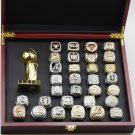 31CS Set 1988-2022 NBA world championship rings and throphy with case（751）