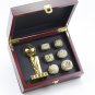 6PCS Set Los Angeles Lakers NBA Basketball championship ring and throphy KOBE JAMES (752)