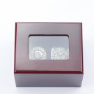2PCS 1971 2021 Milwaukee Bucks Basketball NBA Championship Rings 11S with case（753）