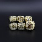 6PCS Set Los Angeles Lakers NBA Basketball championship rings for Kobe without case（759）