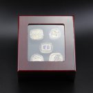 5PCS Set Los Angeles Lakers NBA Basketball championship rings KOBE JAMES with case（760）