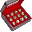 12PCS Boston Celtics NBA championship rings Bill Russell rings with case（766）