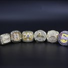 6PCS 2020 Los Angeles Lakers NBA Basketball championship rings KOBE rings without case（769）