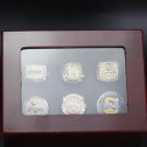 6PCS 2020 Los Angeles Lakers NBA Basketball championship rings KOBE rings with case（769）