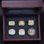 6PCS 2020 Los Angeles Lakers NBA Basketball championship rings KOBE rings with case(769)