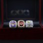 3PCS 1989 1990 2004 Detroit Pistons Basketball championship ring 11S with case（772）