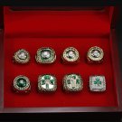 8PCS Boston Celtics NBA basketball championship rings 11 size with case（773）