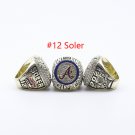2021 Atlanta Braves MLB world series championship fan ring 12# 11 size（816）