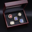 Full Set 5PCS Atlanta Braves MLB world series championship rings 11 size with case（989）
