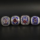 FULL SET 4 PCS BOSTON RED SOX world series championship rings 11 size without case（991）
