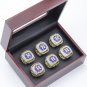 6PCS Names 2017 Houston Astros world series championship rings 11 size with case(993)