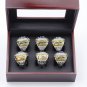 6PCS Names 2017 Houston Astros world series championship rings 11 size with case(993)