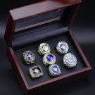 Full Set 7PCS Los Angles Dodgers world series championship rings 11 size with case（997）