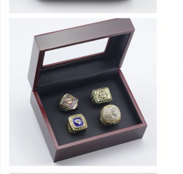 Set 4pcs Atlanta Braves MLB world series championship rings 11 size with case&iuml;&frac14;�1007&iuml;&frac14;�