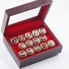 14PCS Hall of fame MLB world series championship rings 11 size with case（1009）