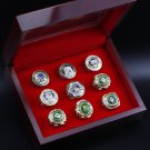 9PCS Philadephia Athletics MLB world series championship rings 11 size with case（1019）