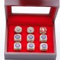 Set 9pcs Houston Astros world series championship rings 11 size with case(1023)
