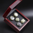 5PCS New York Giants MLB world series championship rings 11 size with case（1025）