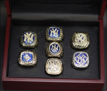 7PCS New York Yankees MLB world championship rings 11S with case&iuml;&frac14;�1037&iuml;&frac14;�