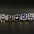 1955 1978 1981 1988 2017 Los Angles Dodgers world series championship rings without case（1047）