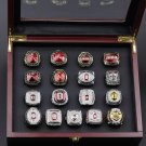 Set 17 PCS New Ohio State Buckeyes NCAA championship rings 11 size with case（1053）