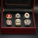 Set 6 PCS Clemson Tigers NCAA championship rings 11 size with case（1056）