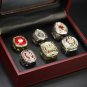 Set 6 PCS Clemson Tigers NCAA championship rings 11 size with case&iuml;&frac14;�1056&iuml;&frac14;�